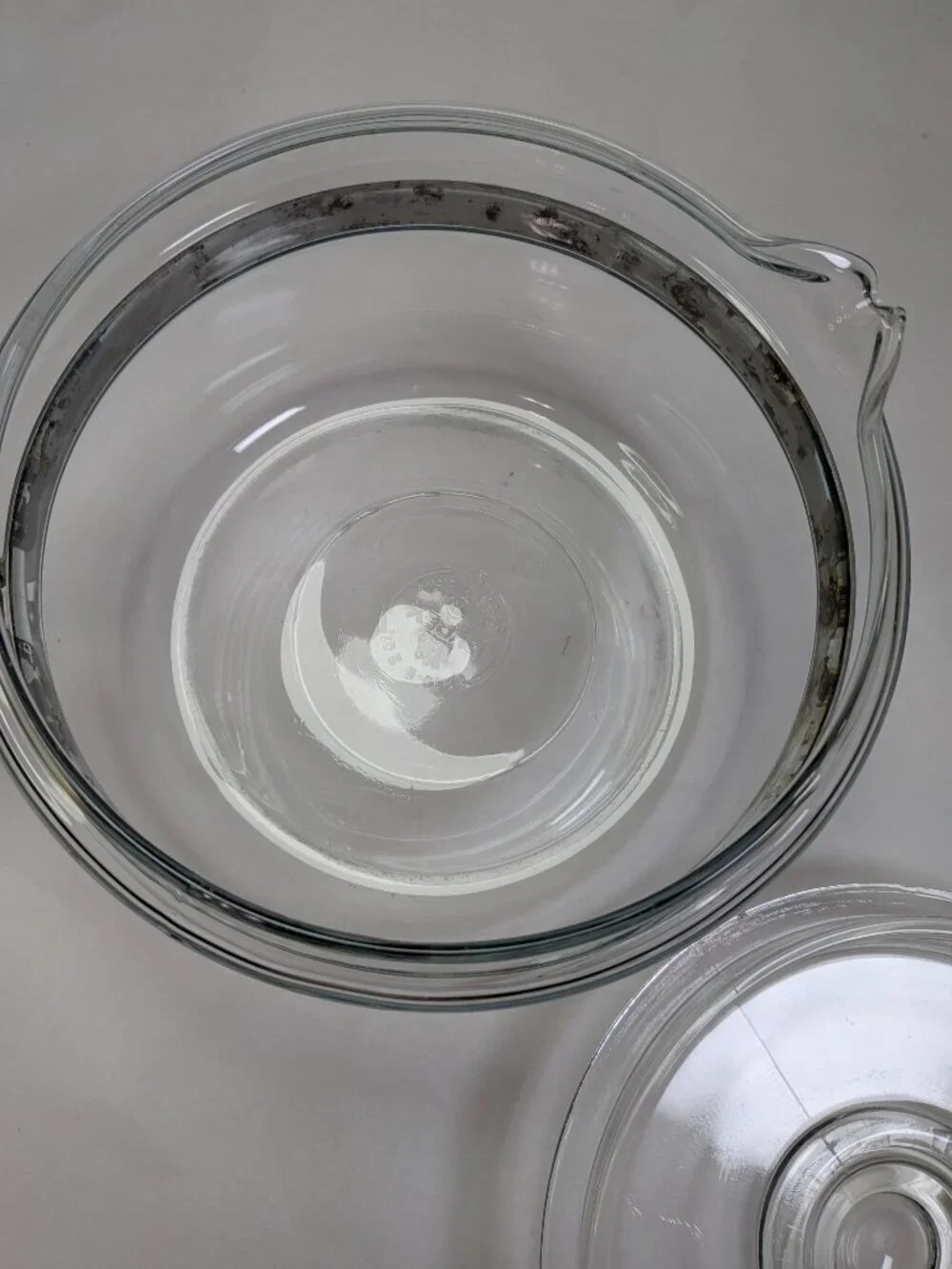 Vintage Pyrex Flameware 2 Quart Glass Covered Saucepan Pot Lid 6214-B 6213-C